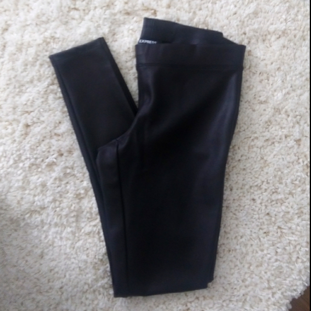 Express Faux Leather Leggings Small